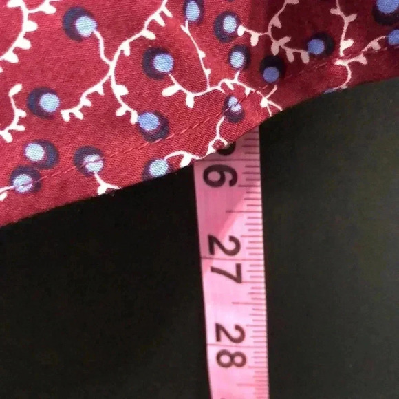 Talbots Petite V-neck Wrap blouse,long sleeve elastic back waist,pattern - Picture 8 of 11